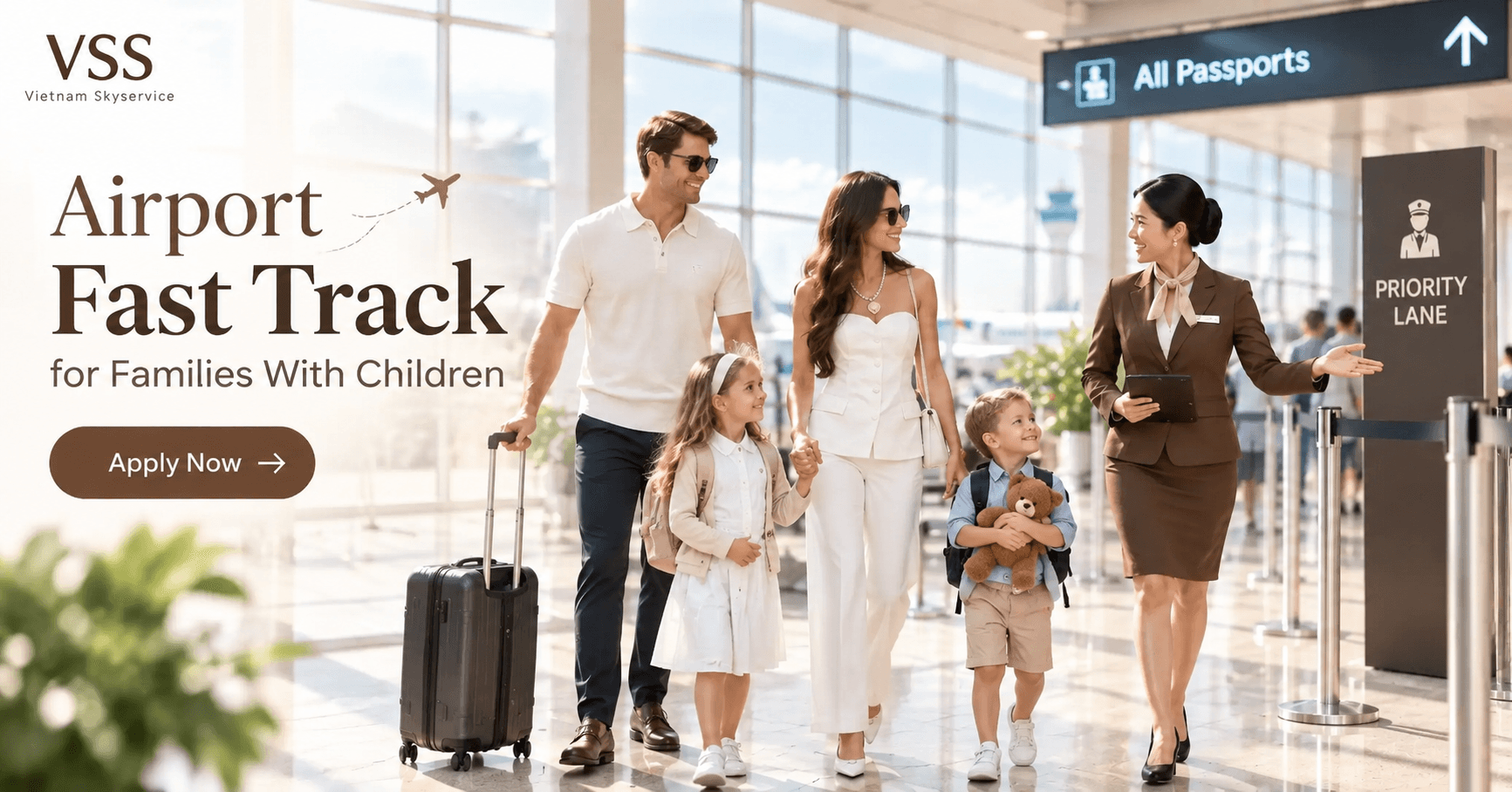 Airport Fast Track for Families With Children